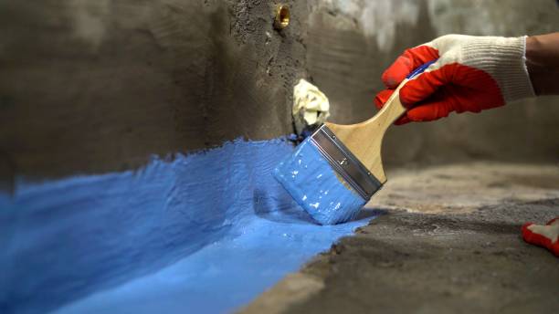 Commercial Exterior Waterproofing project at a Waukau, WI business property by SJ Waterproofing Pros